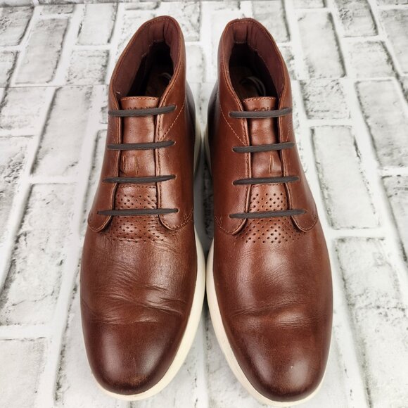Cole Haan Grand Tour Men's Size 11 M Brown Leather Casual Comfort Chukka Boots - Picture 9 of 11